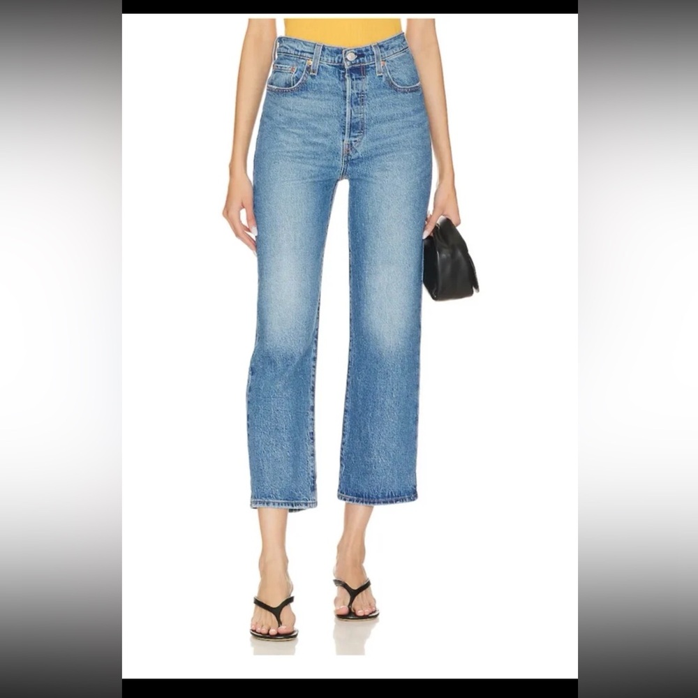 Levi’s Ribcage Straight Ankle Jeans in Dance Around size 29 - Picture 5 of 12